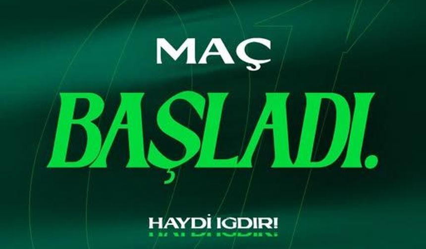 ALAGÖZ HOLDİNG IĞDIR FK – BOLUSPOR MAÇI BAŞLADI!