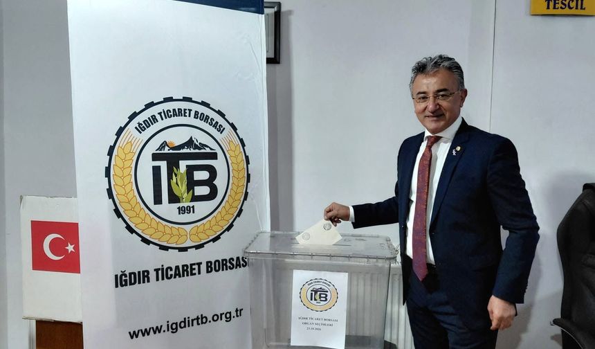 IĞDIR TİCARET BORSASI’NDA SERHAT KUMTEPE GÜVEN TAZELEDİ