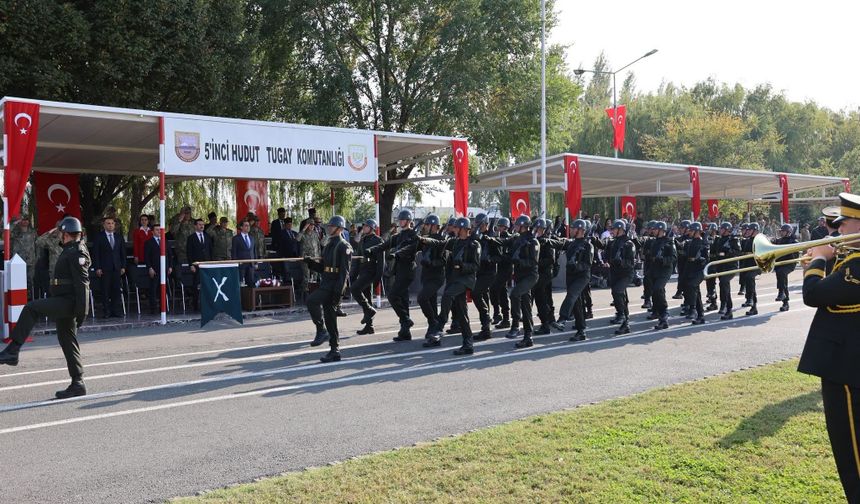 IĞDIR 5. HUDUT TUGAY KOMUTANLIĞINDA SANCAK TEVDİ TÖRENİ
