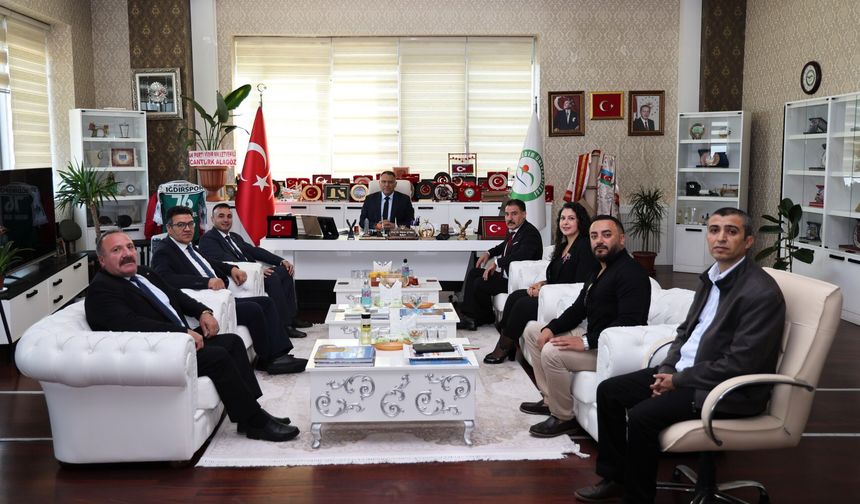 Türk Eğitim-Sen Heyetinden Rektör Gürel’e Ziyaret