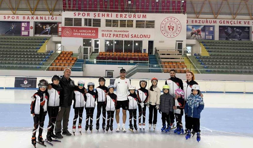 Olimpik Sporcu Furkan Akar, geleceğin sürat patencilerine ilham oluyor