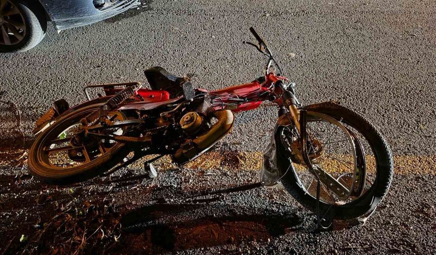 Otomobil ile motosiklet kafa kafaya çarpıştı: 1 ölü