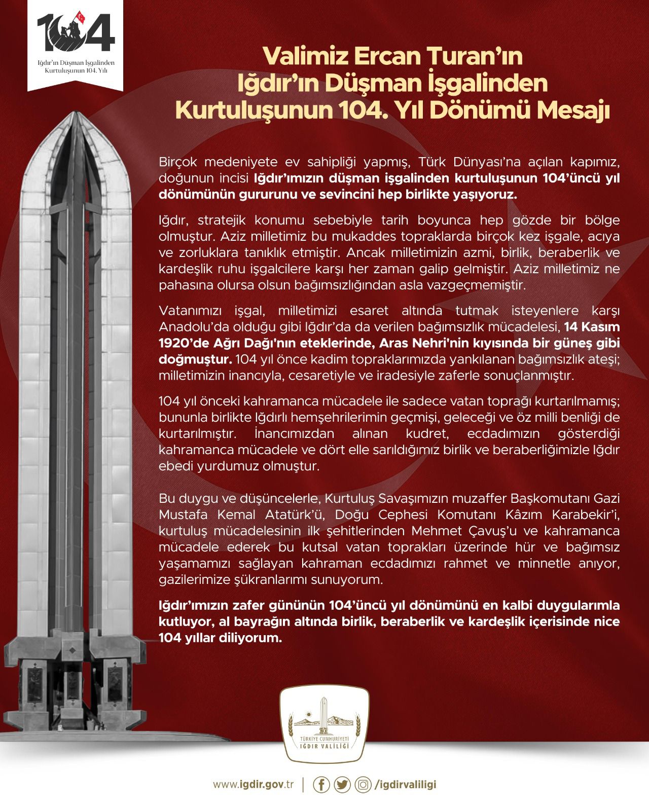 Vali Ercan Turan''ın 