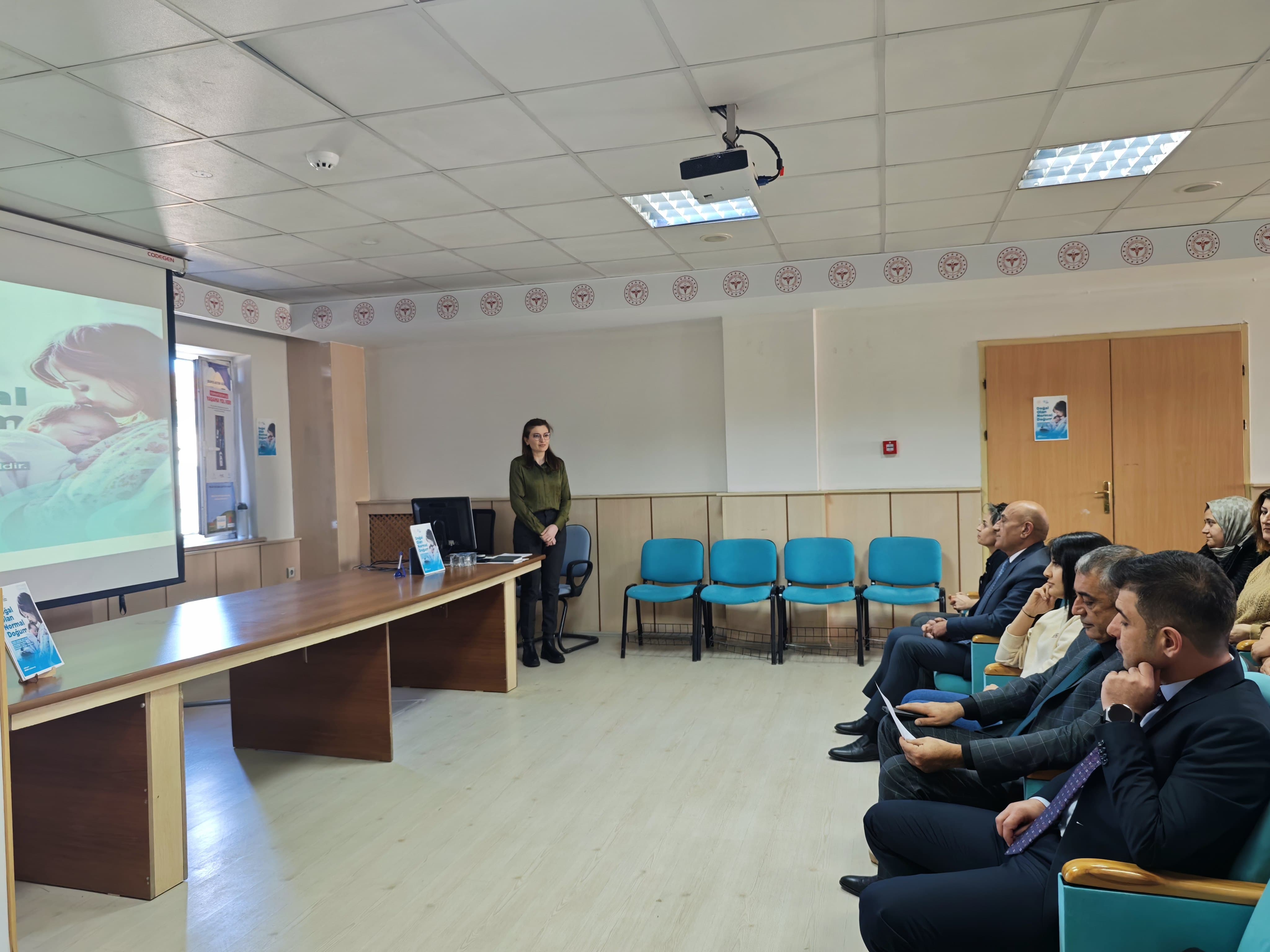 İl Sağlık Müdürlüğü''nde Normal Doğum Eylem Planı Sunumu Gerçekleştirildi
