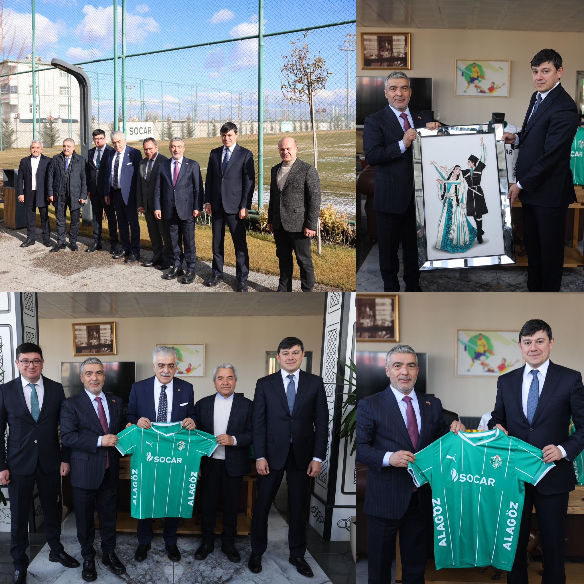 Diaspora Bakanı Fuad Muradov''dan Alagöz Holding Iğdır FK''ye Ziyaret