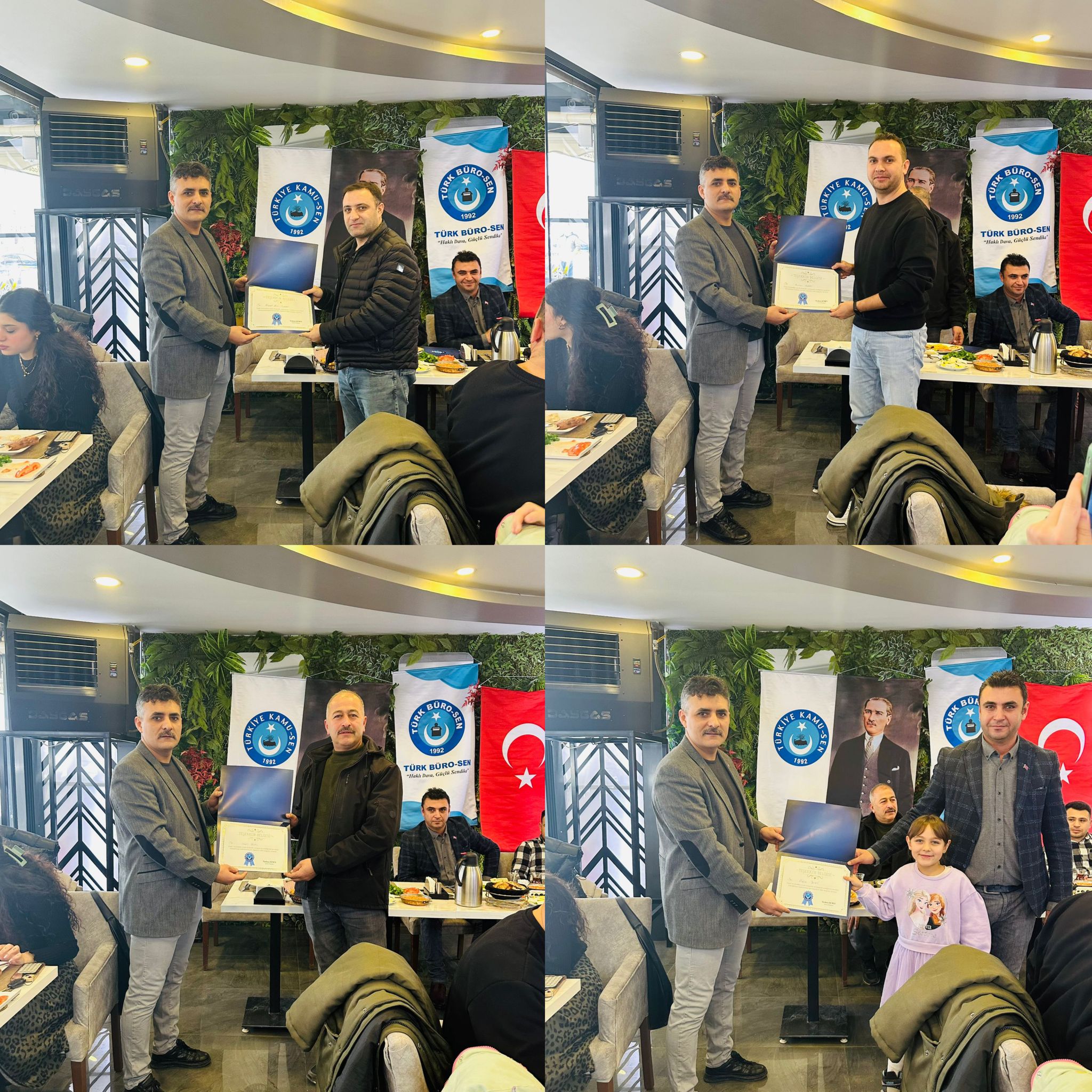 TÜRK BÜRO-SEN IĞDIR ŞUBESİ ÜYELERİ YEMEKTE BİR ARAYA GELDİ