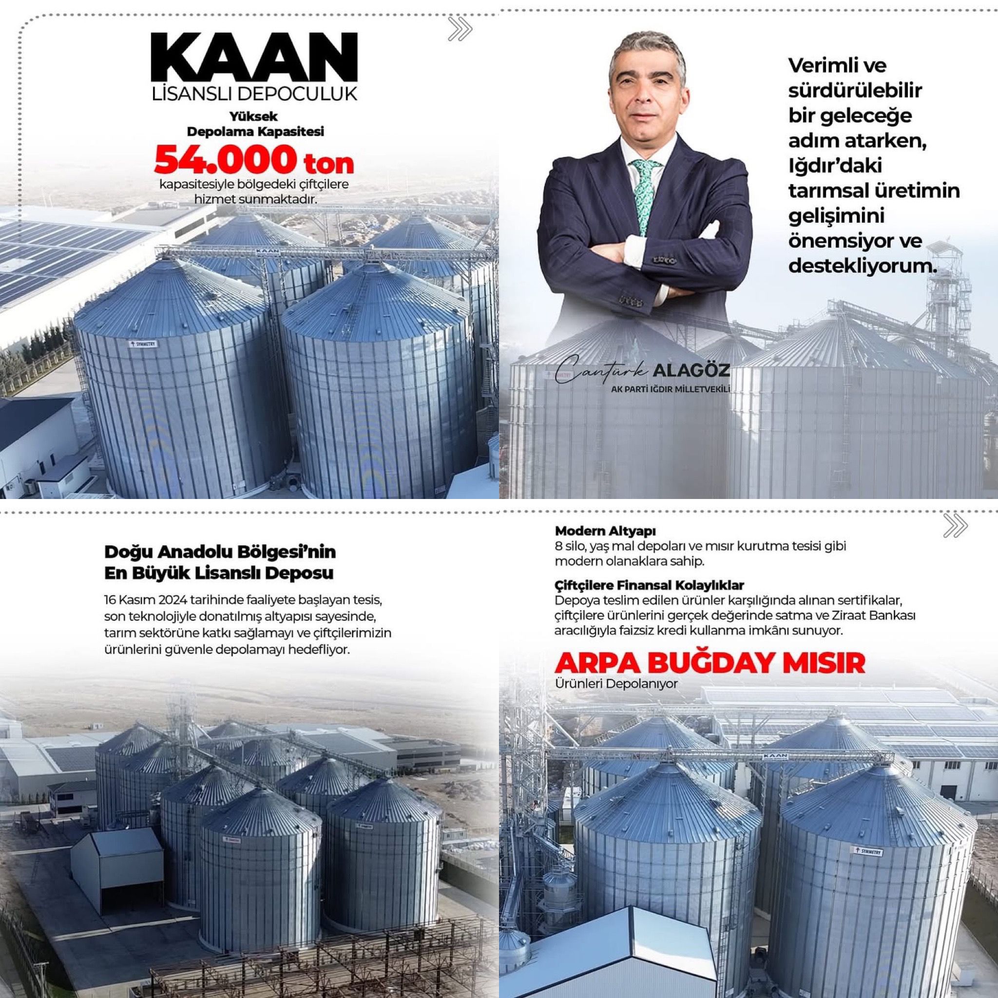 Iğdır''da Çiftçilerin Yeni Umudu: Kaan Lisanslı Depoculuk