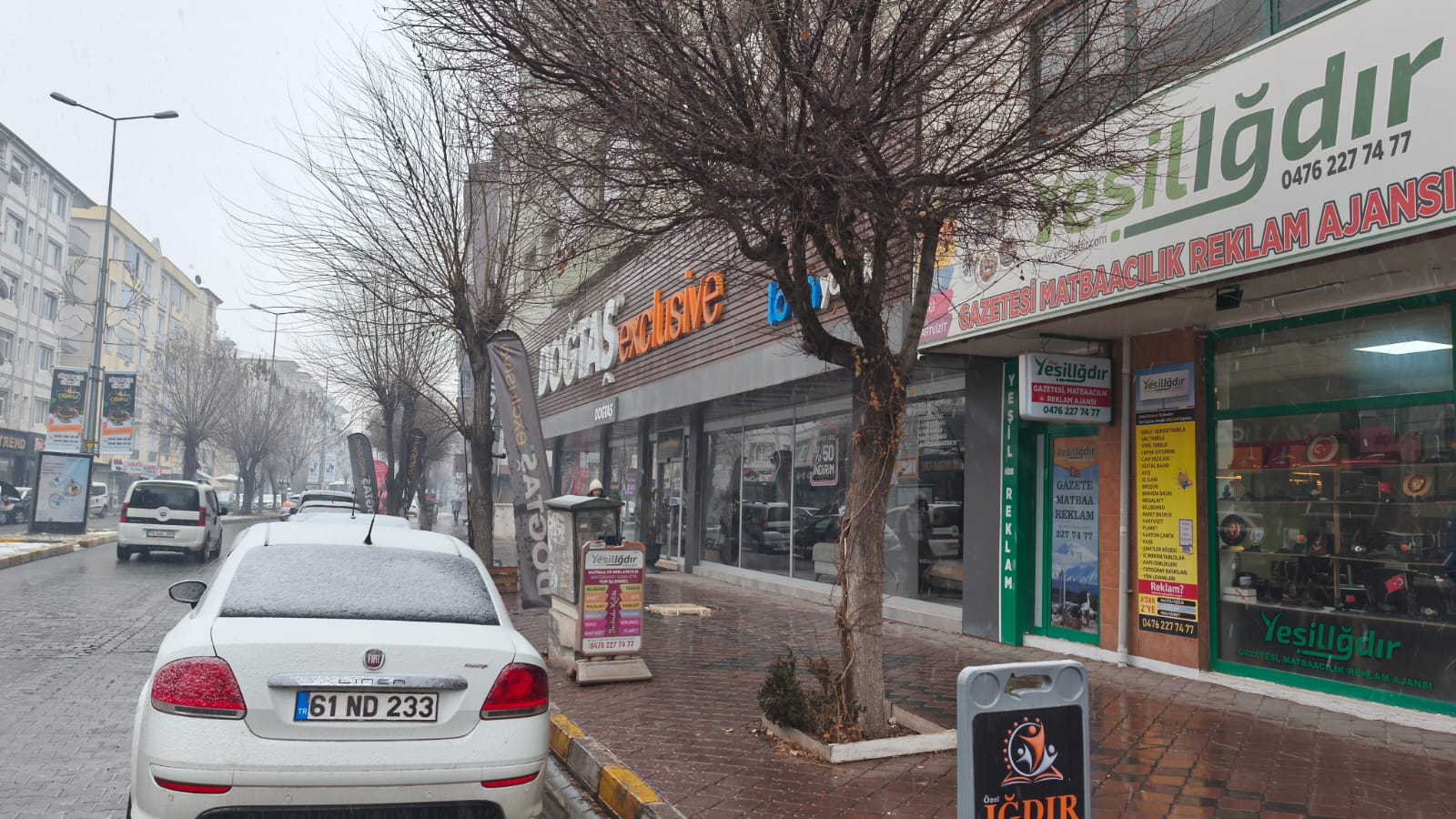 Iğdır''da kar yağışı etkili oluyor