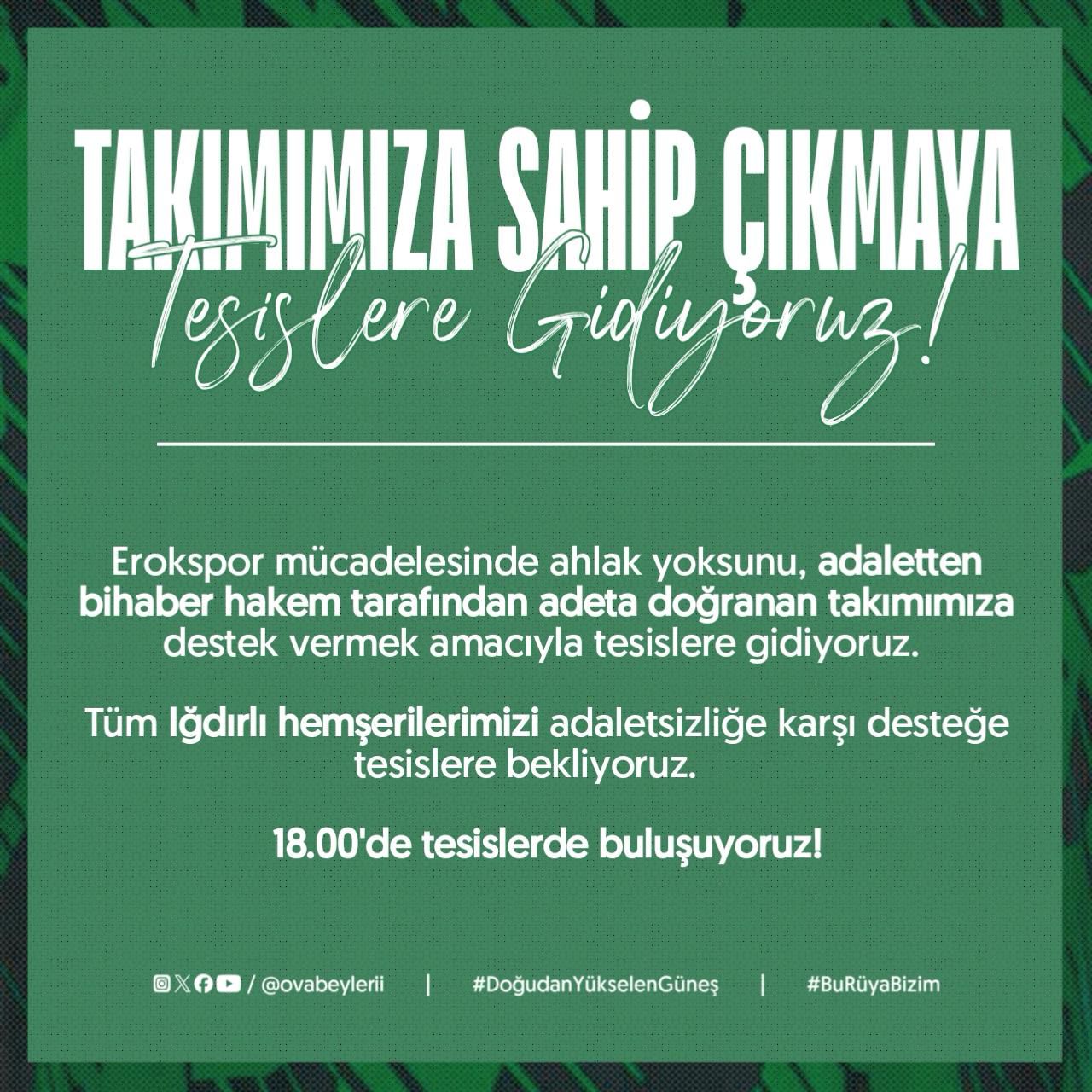 Iğdır FK Taraftarları Adaletsizliğe Karşı Ayakta!