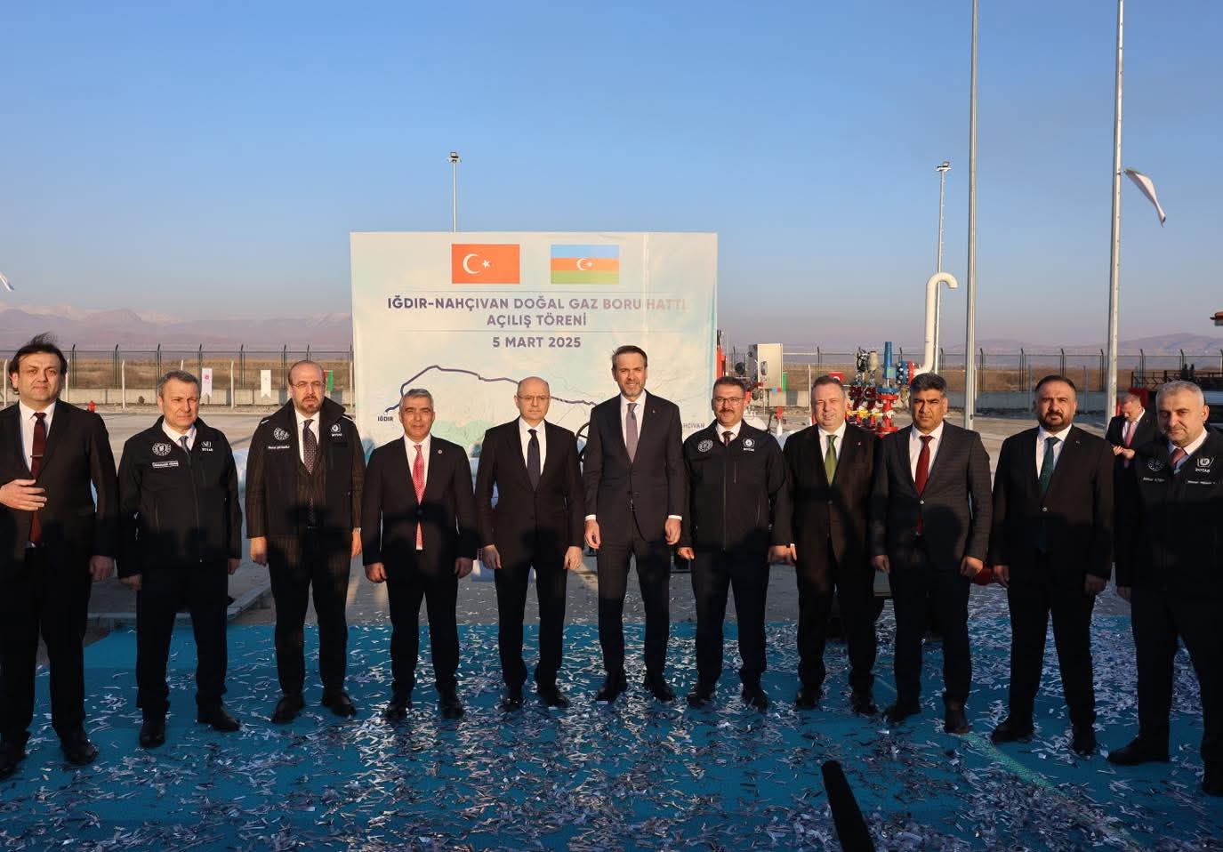 Iğdır-Nahçıvan Doğal Gaz Boru Hattının Açılışı Yapıldı