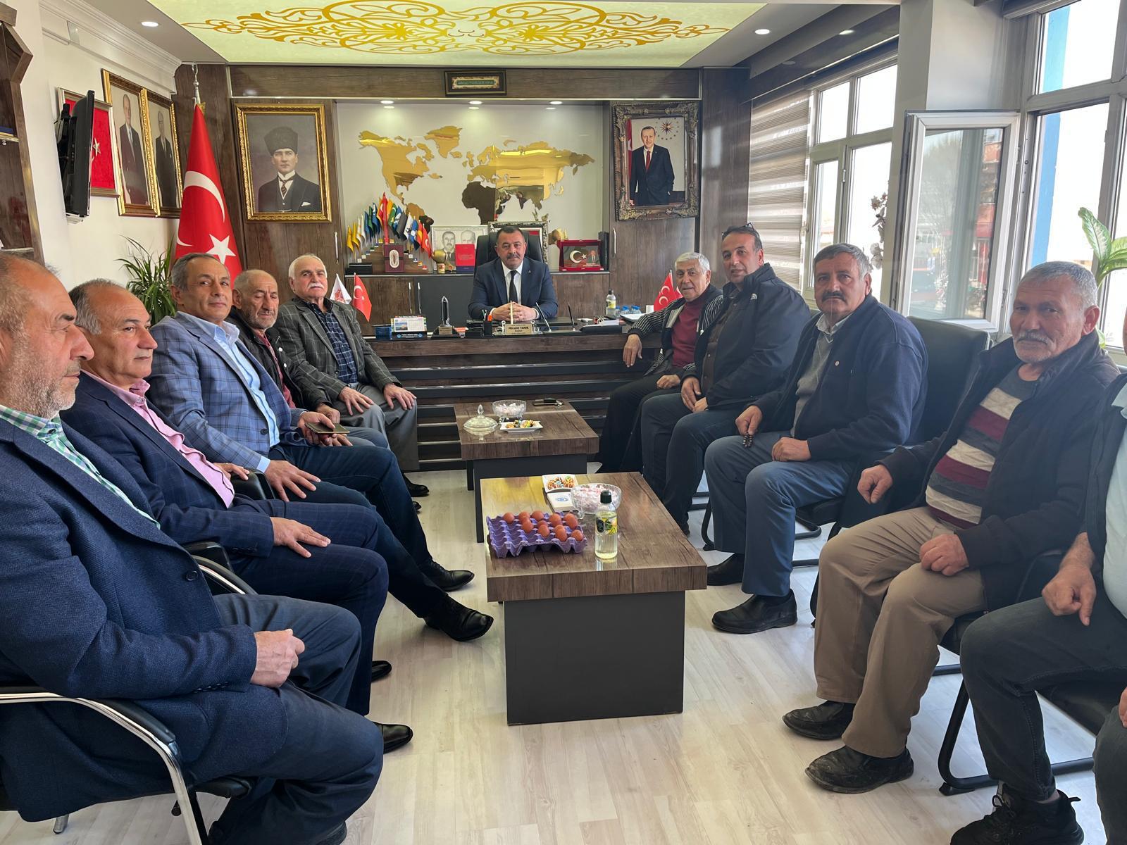 Nevruz Bayramı Etkinlikleri Kapsamında Melekli Kasabası Belediye Başkanı Mücahit Tanık''a  Ziyaret