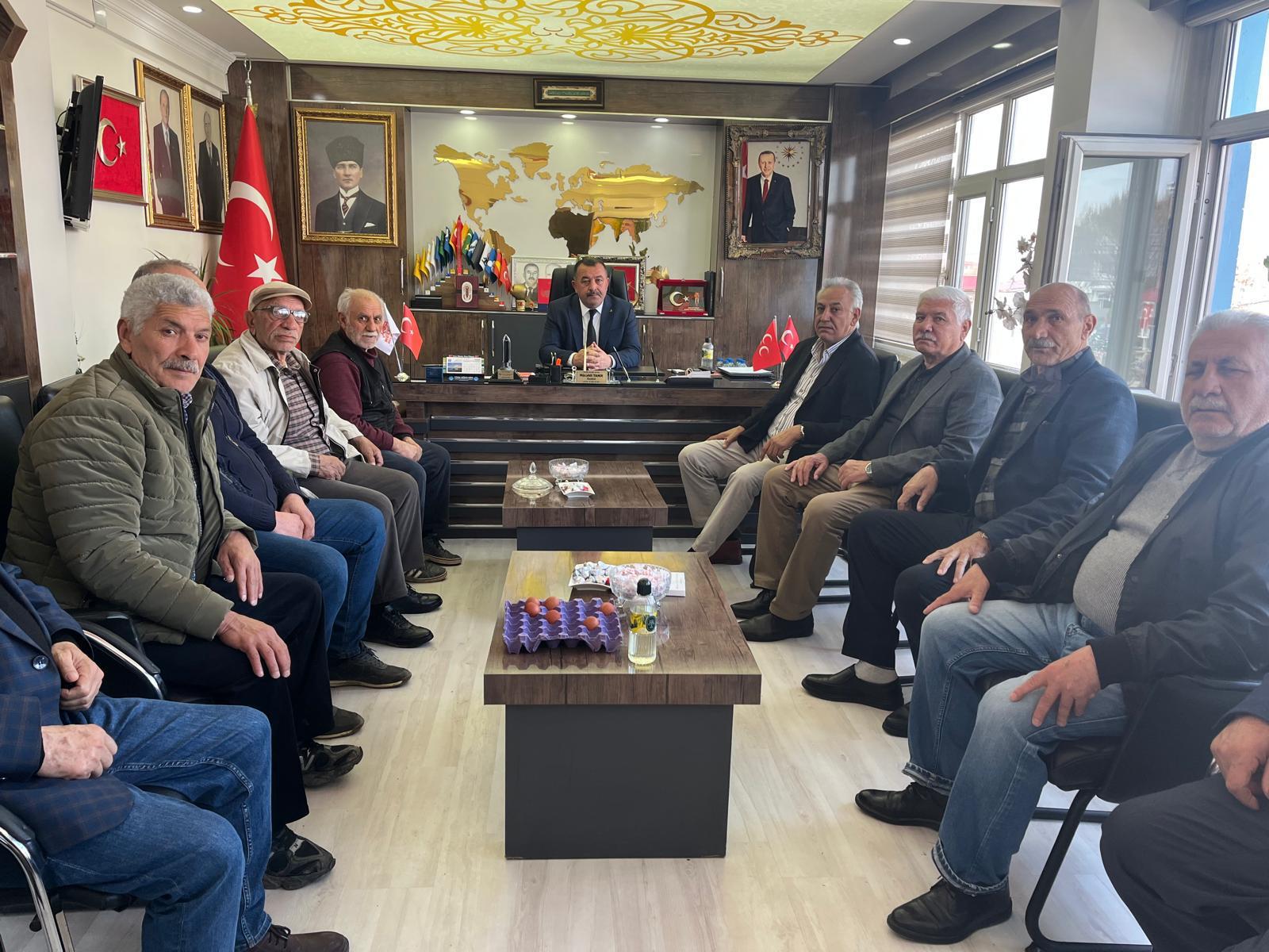 Nevruz Bayramı Etkinlikleri Kapsamında Melekli Kasabası Belediye Başkanı Mücahit Tanık''a  Ziyaret