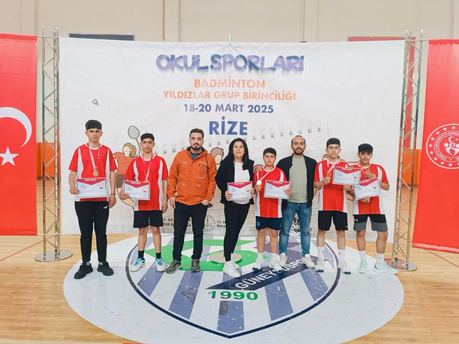 Okul Sporları  Badminton Yıldız Erkeklerde Enginalan  Ortaokulu  il 1.si  Oldu. 