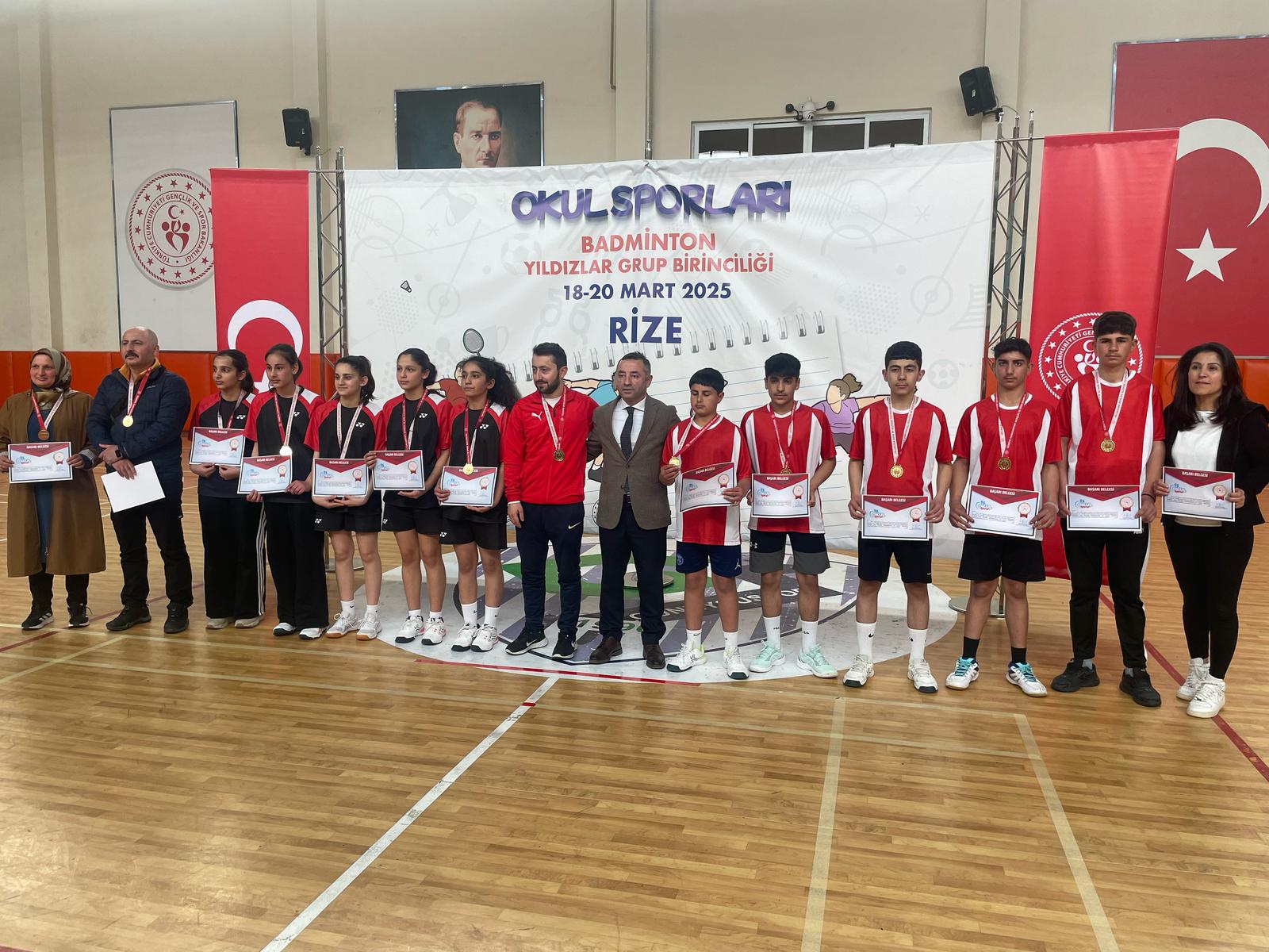 Okul Sporları  Badminton Yıldız Erkeklerde Enginalan  Ortaokulu  il 1.si  Oldu. 