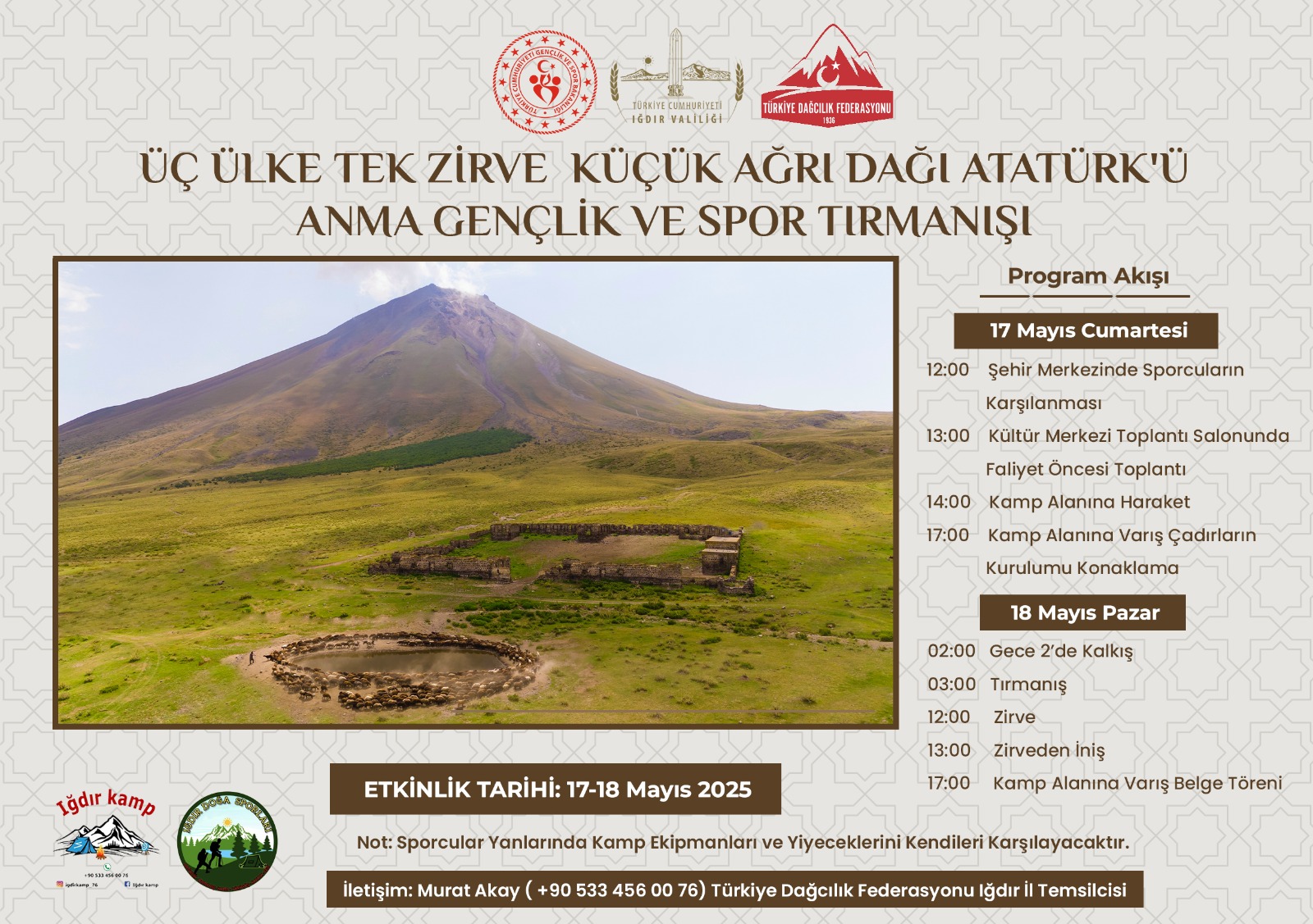 Üç Ülke, Tek Zirve: Küçük Ağrı Dağı Atatürk''ü Anma, Gençlik ve Spor Tırmanışı