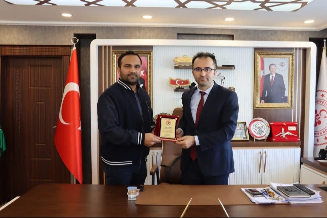 Iğdır Boks İl Temsilciliğinden Spor Müdürü Recai Şahin''e Ziyaret