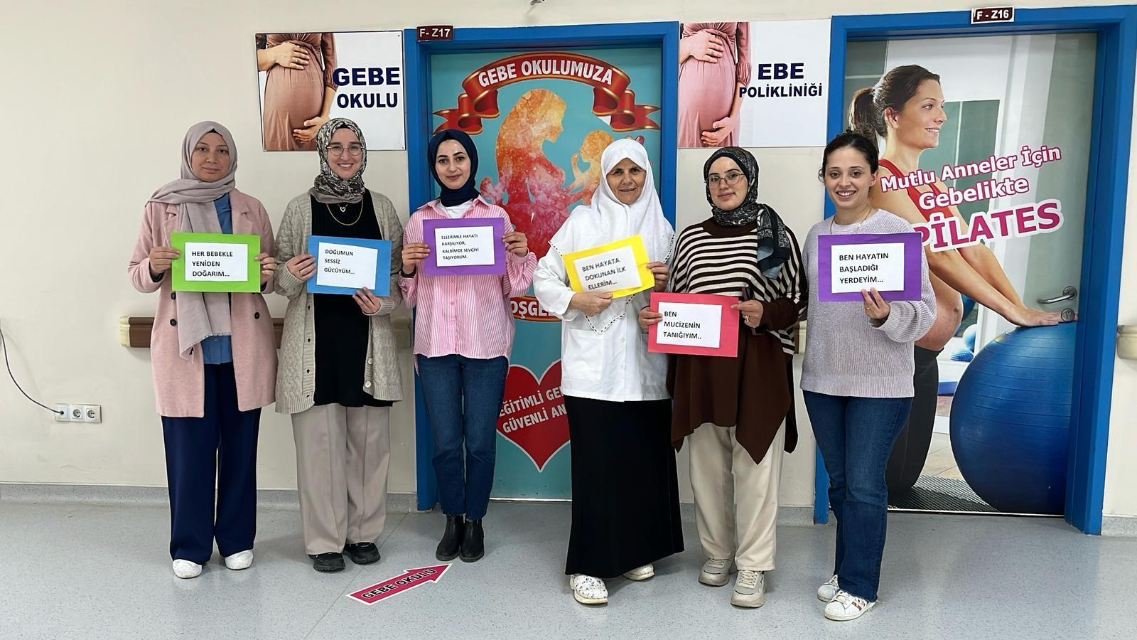 Ebeler Haftası''nda Normal Doğuma Teşvik: İl Sağlık Müdürlüğü''nden Ebeler ve Gebelere Yönelik Örnek Uygulama