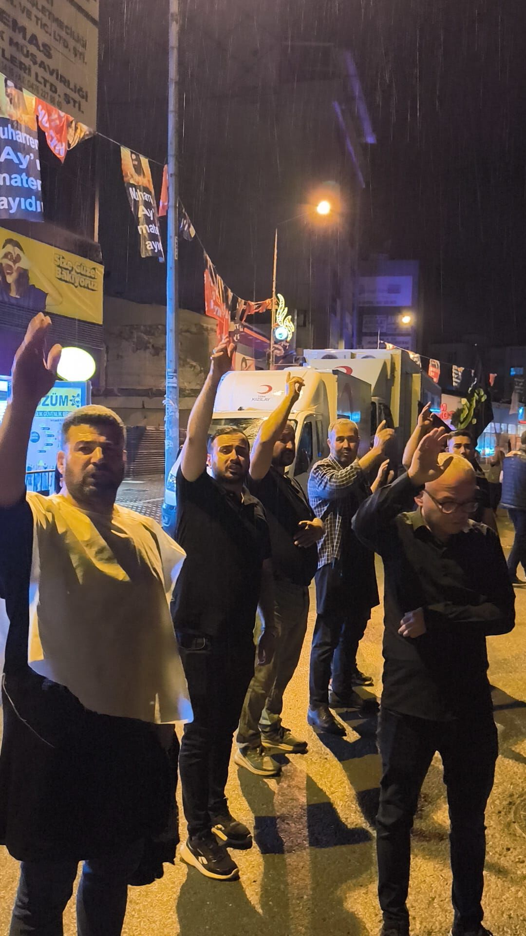 Iğdır''da Sağanak Yağışa Rağmen Kerbela Matemi Coşkusu Devam Etti