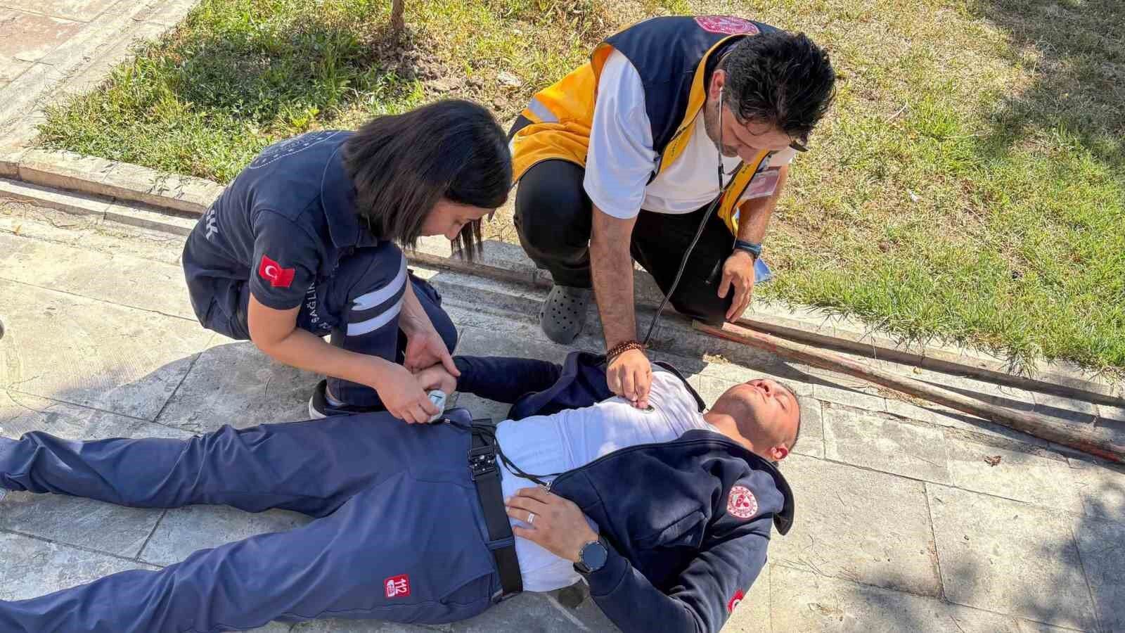112 Acil Çağrı Merkezi personeline yangın eğitimi verildi